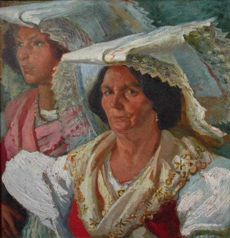 ESCALANTE, Juan Antonio Frias y portrait of pacchiana oil painting image